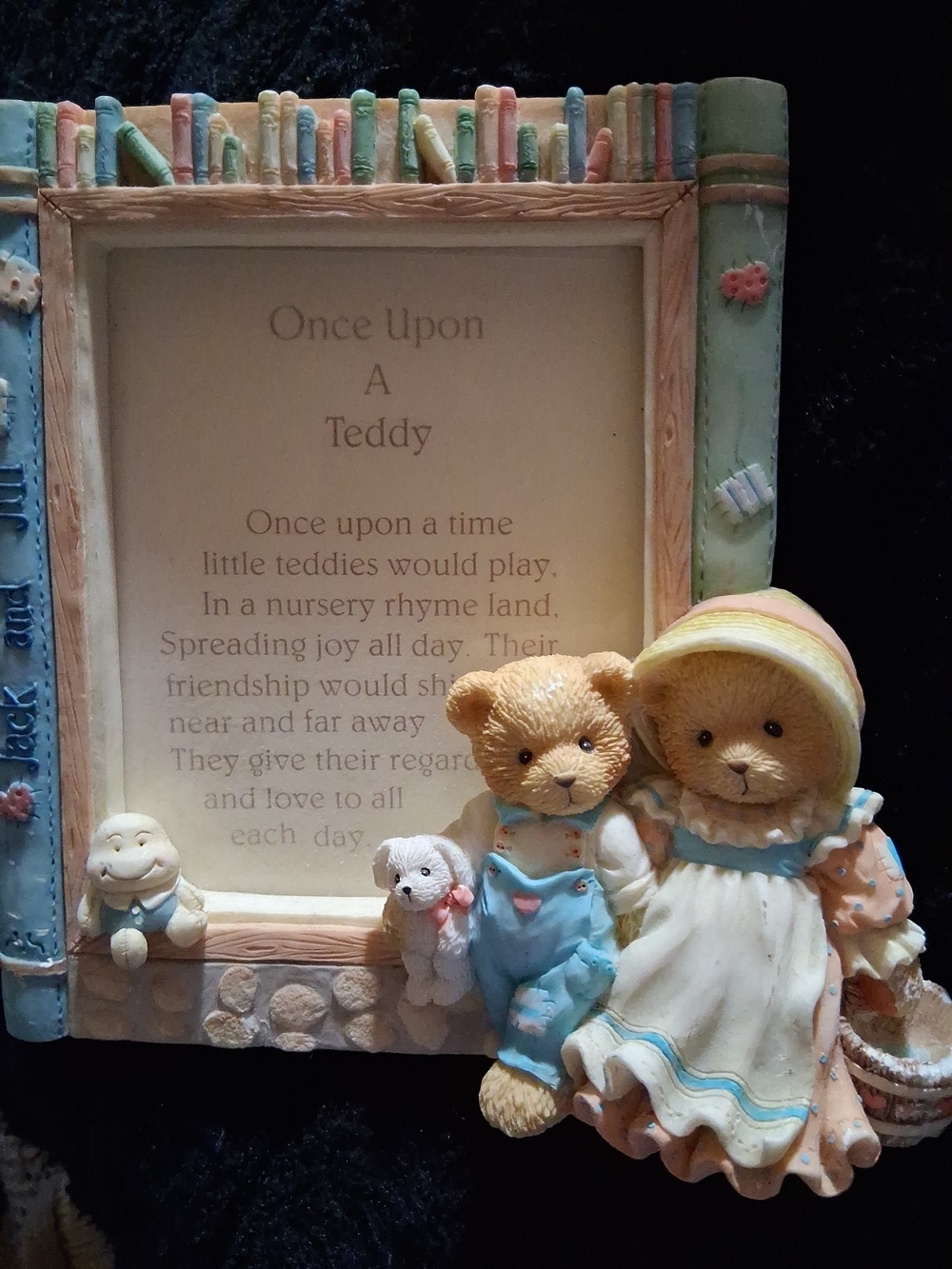 Nursery Teddy Picture Frame - Pastel Multi-Color